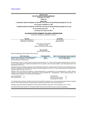 Thumbnail Alliance Entertainment 10-Q Quarterly Report FY2023 