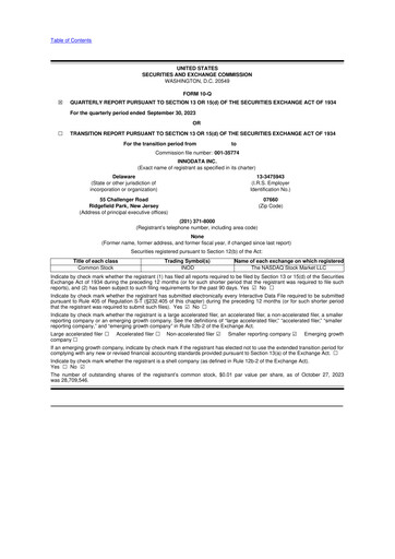 Thumbnail Innodata 10-Q Quarterly Report FY2023 