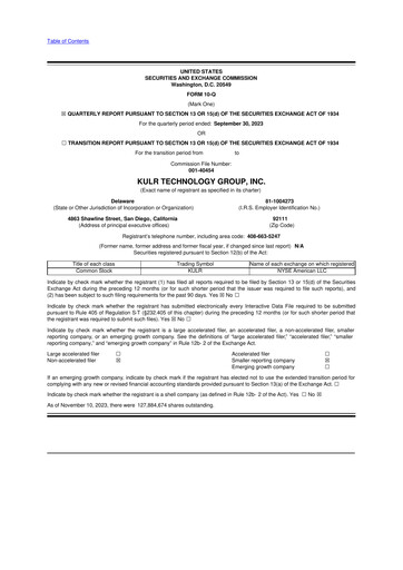 Thumbnail KULR Technology Group 10-Q Quarterly Report FY2023 