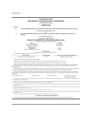 Thumbnail Cogent Communications
 10-K Annual Report 2023