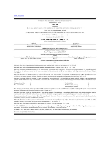 Thumbnail KULR Technology Group 10-K Annual Report 2023