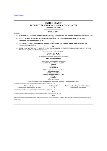 Thumbnail Curevac 20-F Annual Report 2023