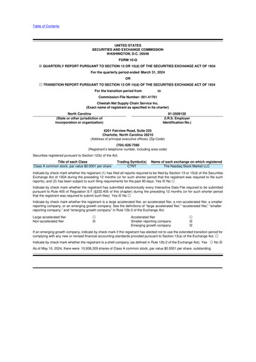 Vorschaubild Cheetah Net Supply Chain Service 10-Q Quartalsbericht 2024 