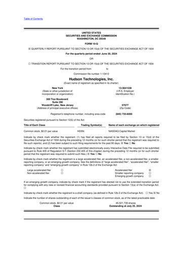 Thumbnail Hudson Technologies 10-Q Quarterly Report FY2024 