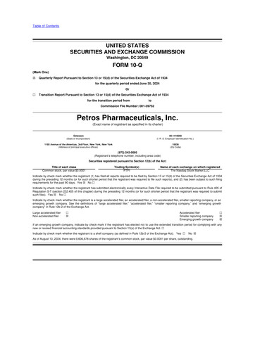 Thumbnail Petros Pharmaceuticals 10-Q Quarterly Report FY2024 