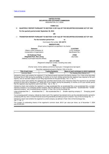 Thumbnail Innodata 10-Q Quarterly Report FY2024 