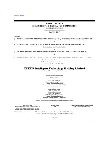 Thumbnail Zeekr 20-F Annual Report 2024