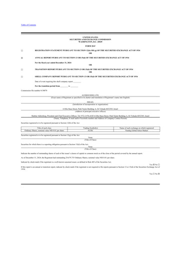 Thumbnail AudioCodes 20-F Annual Report 2024