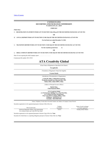 Thumbnail ATA Creativity Global 20-F Annual Report 2024
