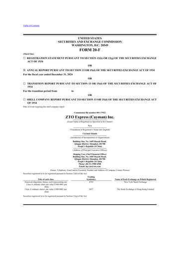 Thumbnail ZTO Express
 20-F Annual Report 2024