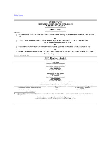 Vorschaubild GDS Holdings 20-F Jahresbericht 2024