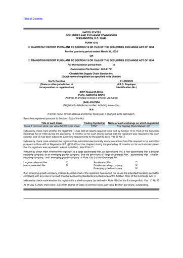 Vorschaubild Cheetah Net Supply Chain Service 10-Q Quartalsbericht 2025 