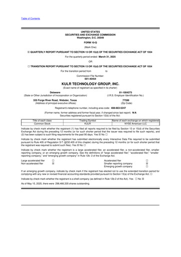 Thumbnail KULR Technology Group 10-Q Quarterly Report FY2025 