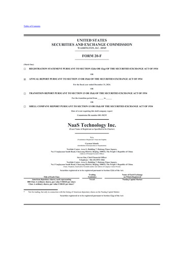 Thumbnail NaaS Technology 20-F Annual Report 2024