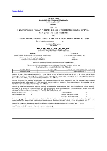 Thumbnail KULR Technology Group 10-Q Quarterly Report FY2025 