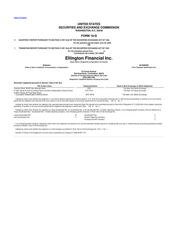 Thumbnail Ellington Financial
 10-Q Quarterly Report FY2022 