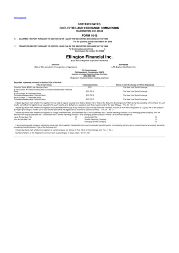 Thumbnail Ellington Financial
 10-Q Quarterly Report FY2023 