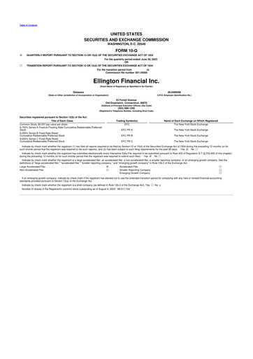 Thumbnail Ellington Financial
 10-Q Quarterly Report FY2023 