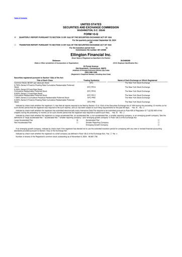 Thumbnail Ellington Financial
 10-Q Quarterly Report FY2024 