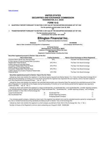 Thumbnail Ellington Financial
 10-Q Quarterly Report FY2025 