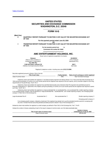 Thumbnail AMC Entertainment 10-Q Quarterly Report FY2026 
