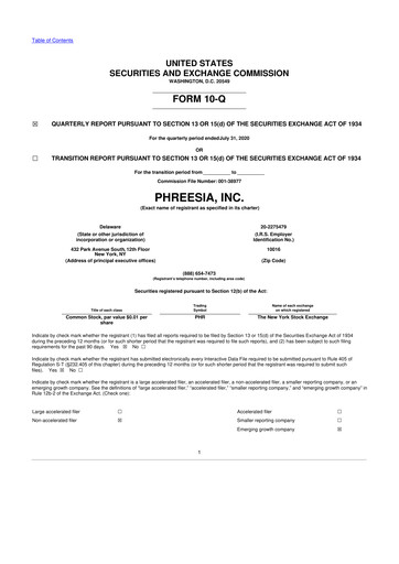 Vorschaubild Phreesia 10-Q Quartalsbericht 2021 