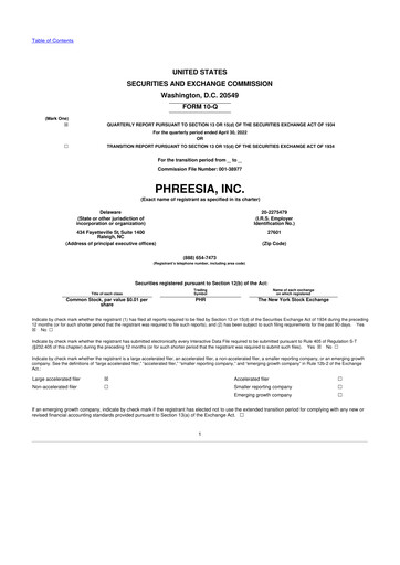 Vorschaubild Phreesia 10-Q Quartalsbericht 2023 