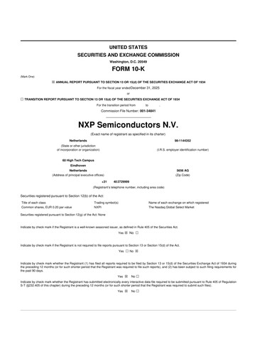 Thumbnail NXP Semiconductors 10-K Annual Report 2025