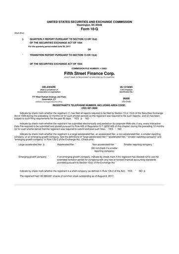 Thumbnail Oaktree Specialty Lending Corporation 10-Q Quarterly Report FY 