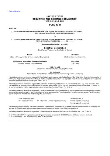 Thumbnail EchoStar 10-Q Quarterly Report FY2017 