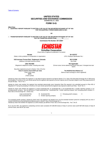 Thumbnail EchoStar 10-Q Quarterly Report FY2021 