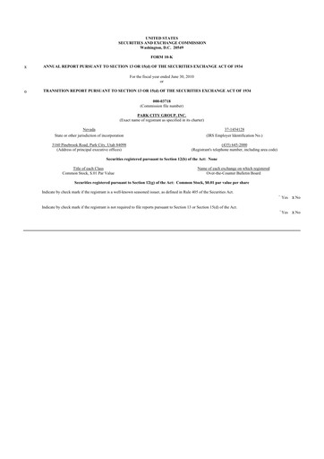 Thumbnail ReposiTrak 10-K Annual Report 