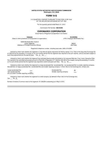 Thumbnail Niagen Bioscience 10-Q Quarterly Report FY2012 