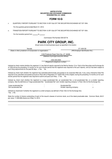 Thumbnail ReposiTrak 10-Q Quarterly Report FY2012 