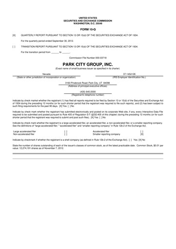 Thumbnail ReposiTrak 10-Q Quarterly Report FY2012 