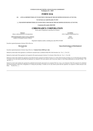 Thumbnail Niagen Bioscience 10-K Annual Report 2012