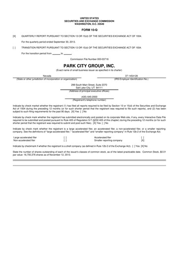 Thumbnail ReposiTrak 10-Q Quarterly Report FY2014 