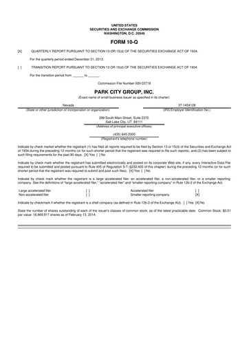 Thumbnail ReposiTrak 10-Q Quarterly Report FY2014 
