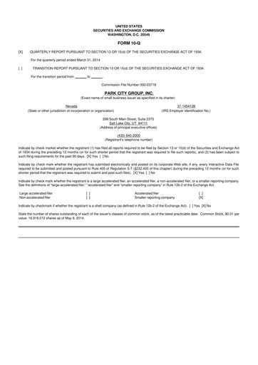 Thumbnail ReposiTrak 10-Q Quarterly Report FY2014 