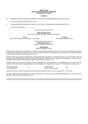 Thumbnail ReposiTrak 10-Q Quarterly Report FY2015 