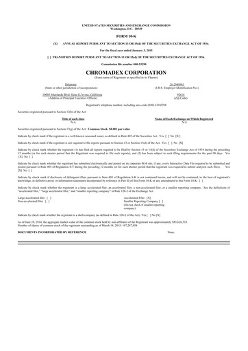 Thumbnail Niagen Bioscience 10-K Annual Report 2014