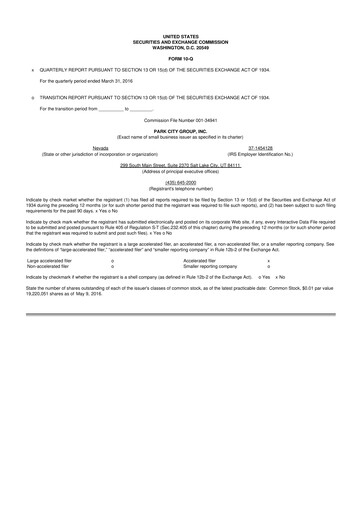 Thumbnail ReposiTrak 10-Q Quarterly Report FY2016 