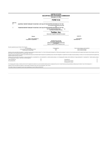 Thumbnail Twitter 10-Q Quarterly Report FY2022 