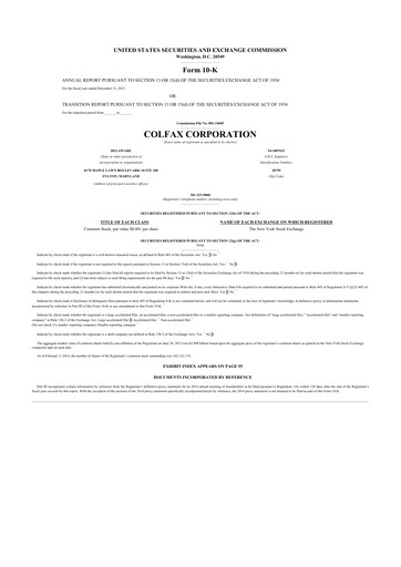 Miniature Enovis 10-K Rapport annuel 2013