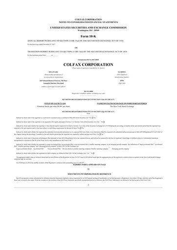 Miniature Enovis 10-K Rapport annuel 2017