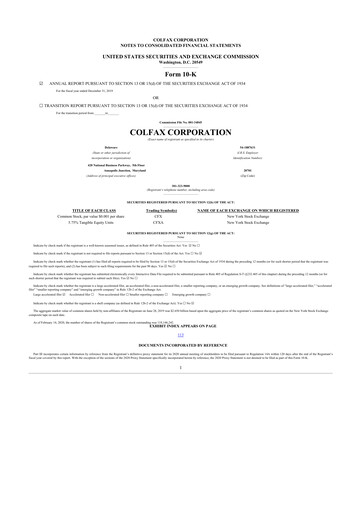Miniature Enovis 10-K Rapport annuel 2019