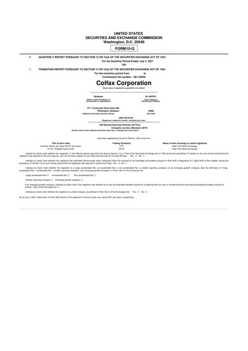 Miniature Enovis 10-Q Rapport trimestriel 2021 