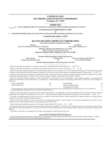 Thumbnail Quanex Building Products 10-K Annual Report 2025