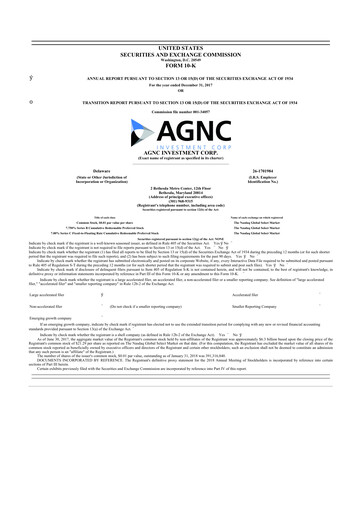 Thumbnail AGNC Investment 10-K Annual Report 2017