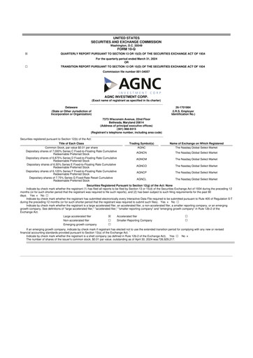 Thumbnail AGNC Investment 10-Q Quarterly Report FY2024 